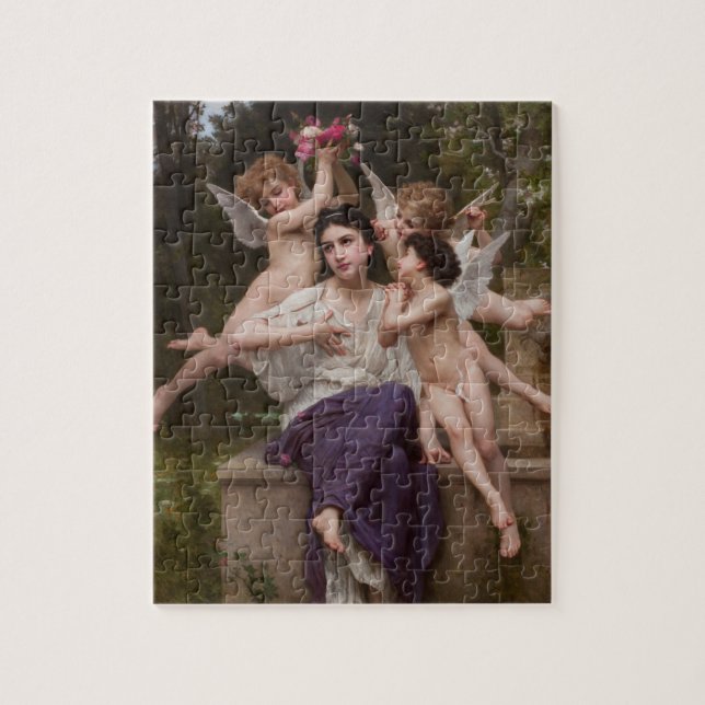 Dream of Spring, Rêve de Printemps by Bouguereau Jigsaw Puzzle (Vertical)