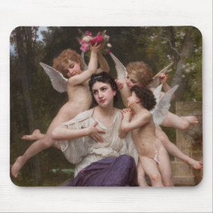 Dream of Spring, Rêve de Printemps by Bouguereau Mouse Mat