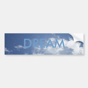 DREAM ON CLOUDS BUMPER STICKER
