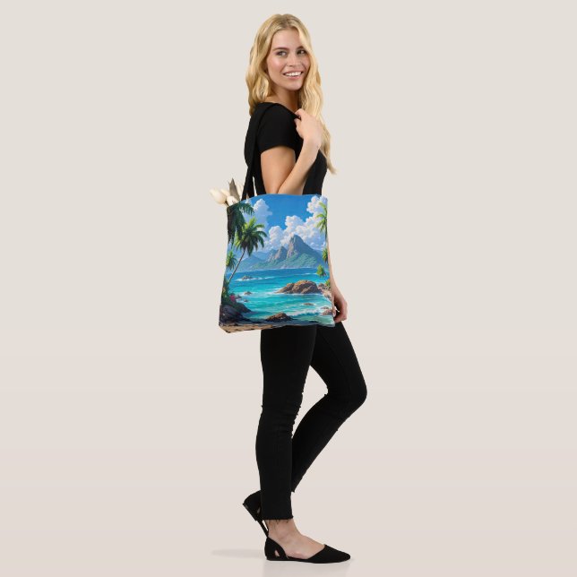 Dream On, Tropical Paradise, Tote Bag (On Model)