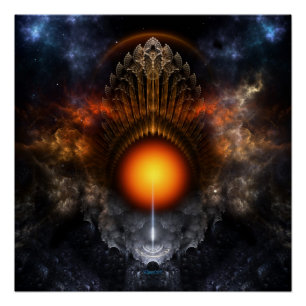 Dream Orb Fractal Art Perfect Poster