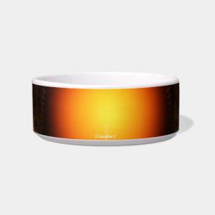 Dream Orb Fractal Art Pet Bowl