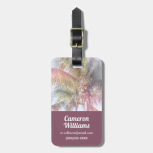 Dream Palm Tree Luggage Tag