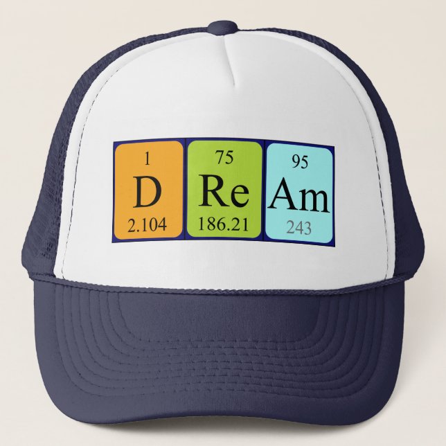 Dream periodic table name hat (Front)