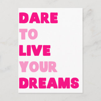 Dream Pink Postcard