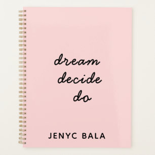 Dream Plan Do Blush Pink Design Planner