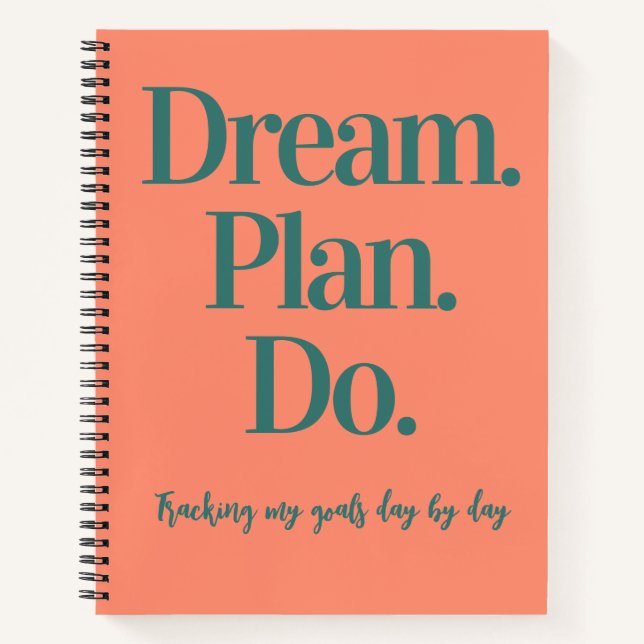 Dream Plan Do Goal Tracker Bullet Journal  (Front)