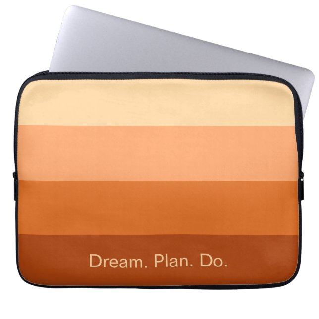 Dream Plan Do – Motivational Gradient  Laptop Sleeve (Front)