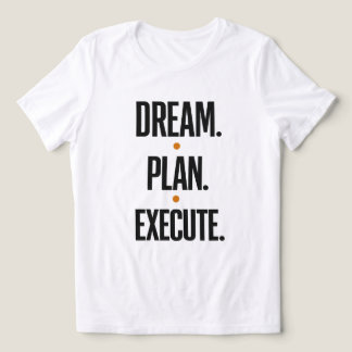 Dream Plan Execute Motivational Typography Women's Tri-Blend Shirt
