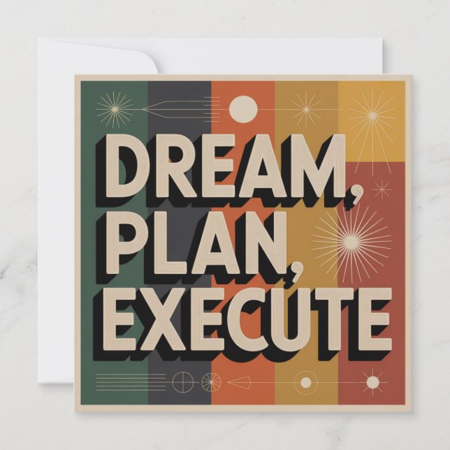 Dream, Plan, Execute Save The Date (Front)