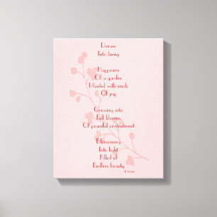 Dream Poem Canvas Print