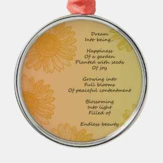 Dream Poem Metal Tree Decoration