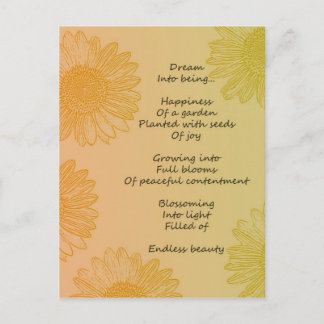 Dream Poem Postcard