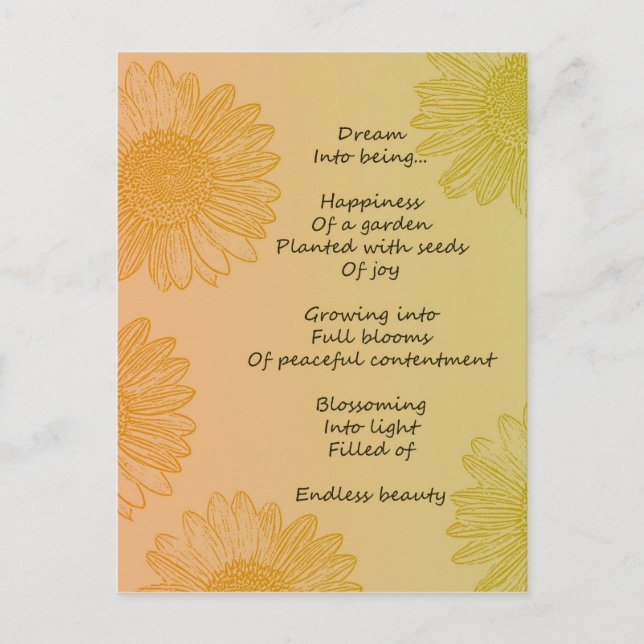 Dream Poem Postcard (Front)