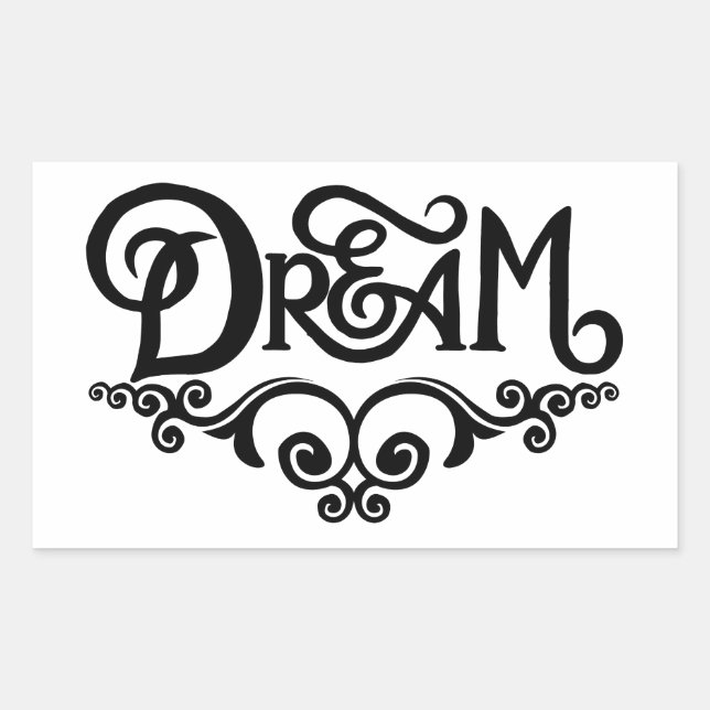 Dream Rectangular Sticker (Front)