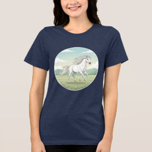 Dream Ride – Majestic White Horse Women’s Tee