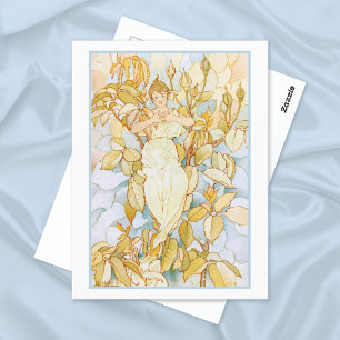 Dream Rose Buds Flower Fairy Postcard