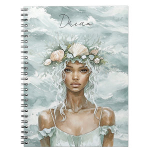 Dream Sea Shells Ocean Lady Notebook