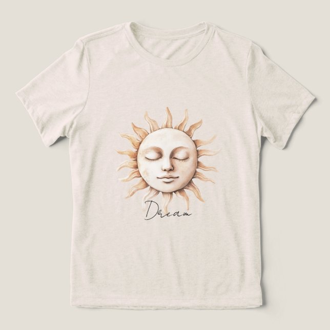 Dream Sicilian Sun Tri-Blend Shirt (Design Front)