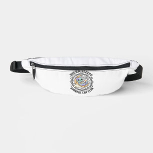 Dream Sleepy Surreal Cat Funny Cat Lover Design -  Bum Bags