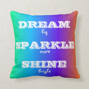 Dream Sparkle Shine Throw Pillow