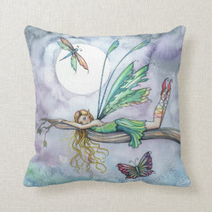 Dream Spot Faerie and Butterfly Throw Pillow