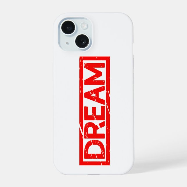 Dream Stamp iPhone 15 Case (Back)