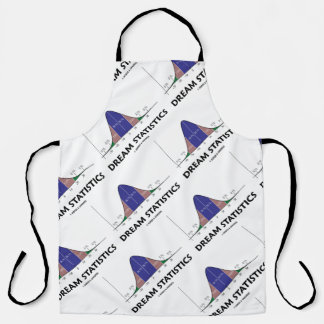Dream Statistics Bell Curve Humour Apron