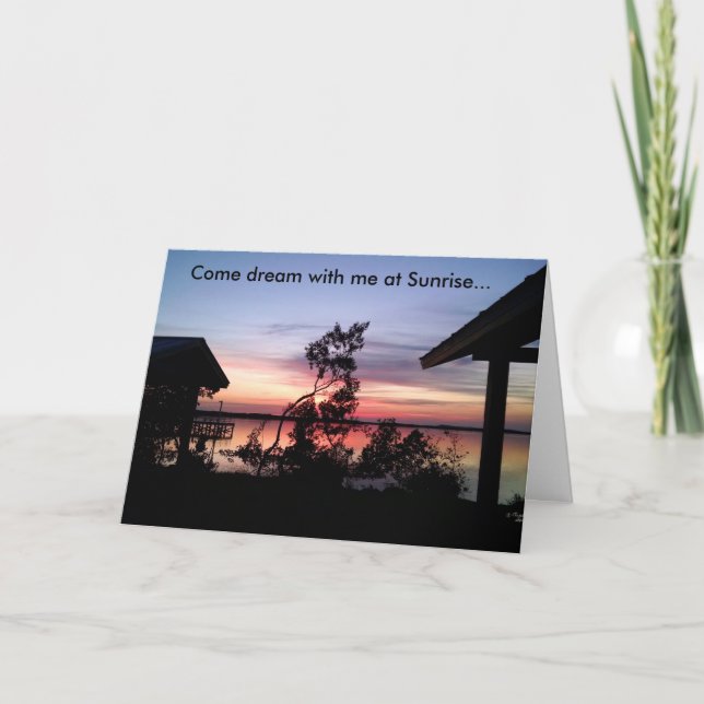 Dream Sunrises Nature Greeting Card (Front)