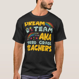 Dream Team AKA Third Grade Colourful Rainbow Penci T-Shirt