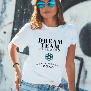 Dream Team Building Company Logo Employee T-Shirt
