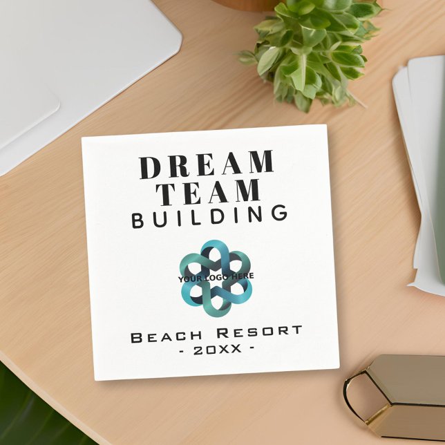 Dream Team Building Company Logo Party Napkin (Creator Uploaded)