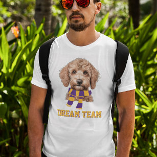 Dream Team Customizable Color Sport Fan Dog Lover  T-Shirt