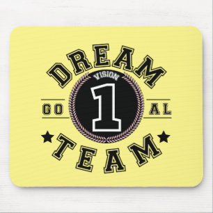 Dream Team One Vision One Goal Teamwork Office Mou Mouse Mat