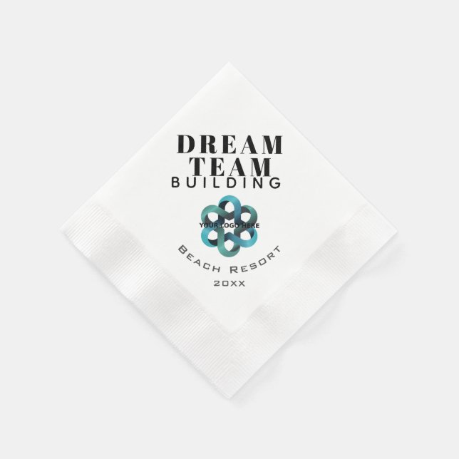 Dream Team Team Building Company Logo Napkin (Corner)