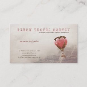 Dream Travel Agency business card