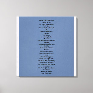 Dream Tremendous Canvas Print