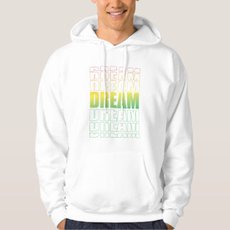 Dream Typography – Gradient Aesthetic Motivational Hoodie