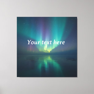 Dream Under the Stars – Personalised Aurora Scene Canvas Print