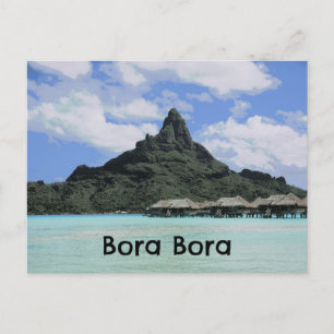 Dream Vacation Bora Bora Tahiti Atoll Formation Postcard