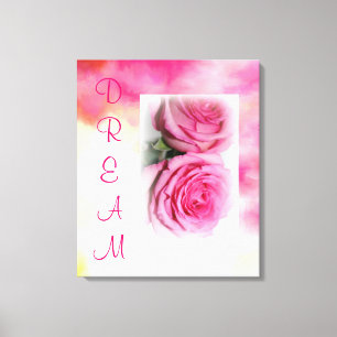 DREAM Watercolor Canvas Wrap Print