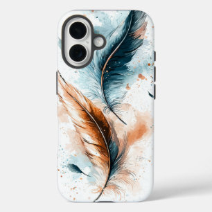 Dream Watercolor Delicate Feather Phone Case