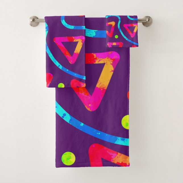 Dream Wave Festival - Arcade Crunch 2 Bath Towel Set (Insitu)
