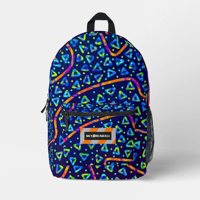 Dream Wave Festival - Electric Crumble 1 Printed Backpack (Front)