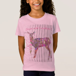 Dream with Confidence Deer and Flowers T-Shirt