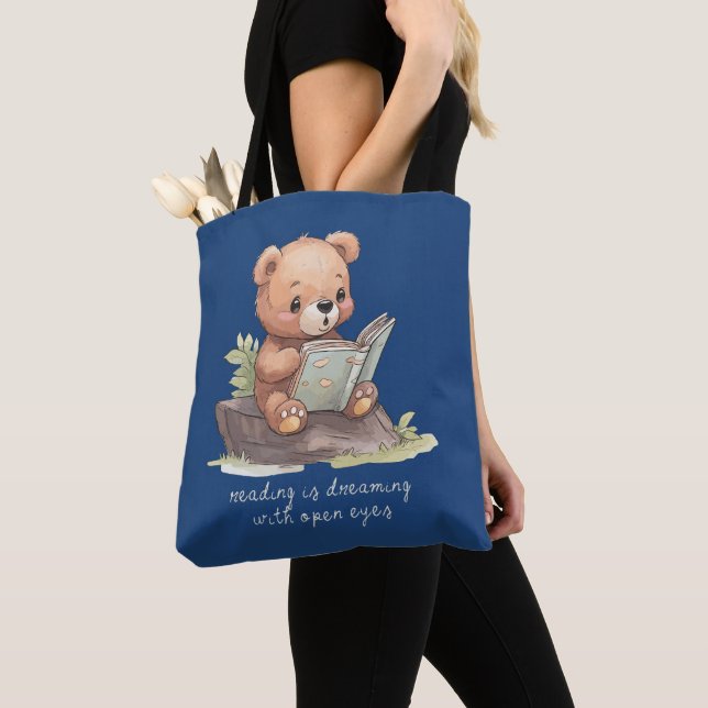 Dream with open eyes tote bag (Close Up)