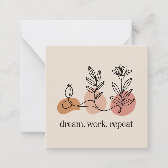 Dream. Work. Repeat Card (Front)