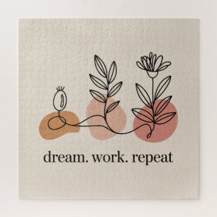 Dream. Work. Repeat Jigsaw Puzzle