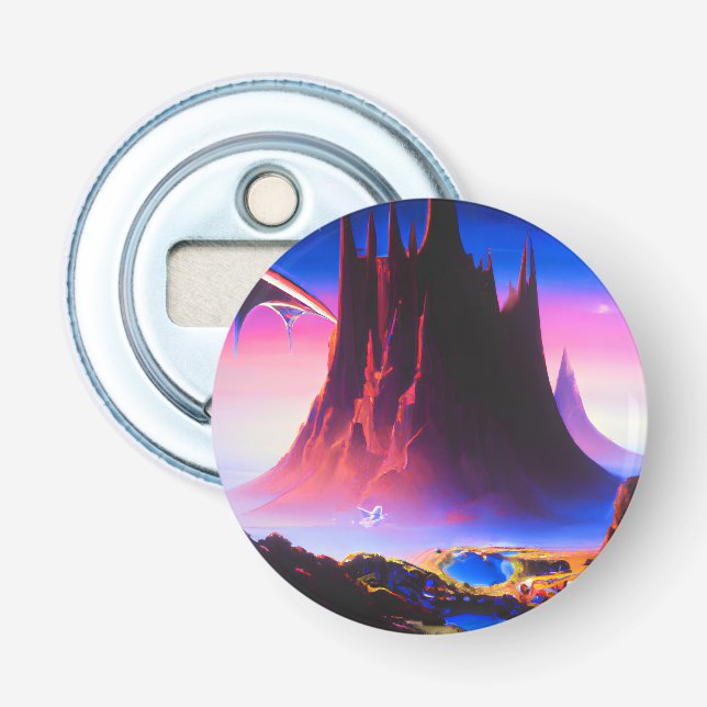 Dream World Oil Painting Bottle Opener (Front)