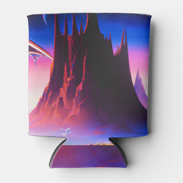 Dream World Oil Painting Can Cooler (Front)